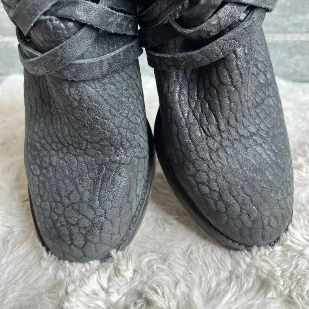 Free People Strappy Carrera Heels Booties Size 40